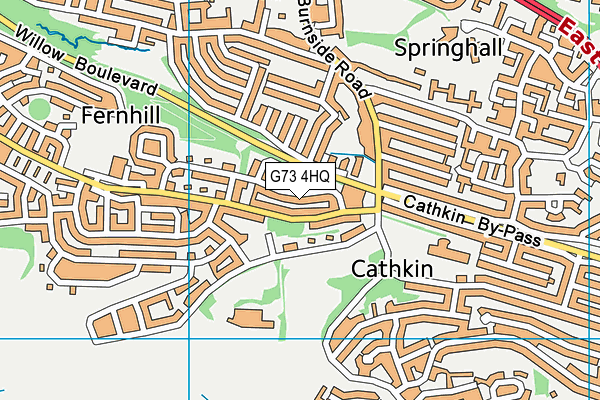 G73 4HQ map - OS VectorMap District (Ordnance Survey) G73 4HQ map - OS VectorMap District (Ordnance Survey)