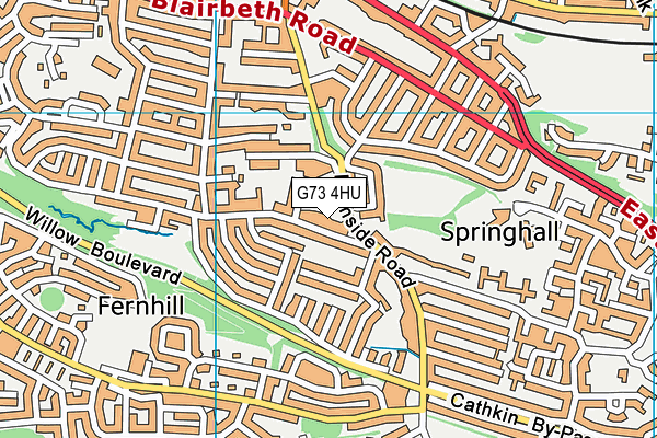 G73 4HU map - OS VectorMap District (Ordnance Survey) G73 4HU map - OS VectorMap District (Ordnance Survey)