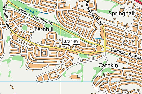 G73 4HW map - OS VectorMap District (Ordnance Survey) G73 4HW map - OS VectorMap District (Ordnance Survey)