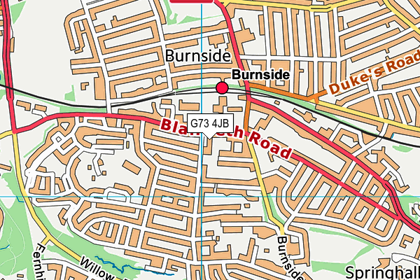 G73 4JB map - OS VectorMap District (Ordnance Survey) G73 4JB map - OS VectorMap District (Ordnance Survey)