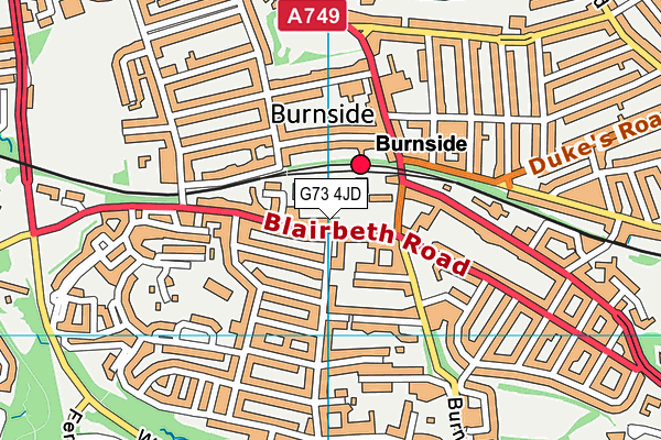 G73 4JD map - OS VectorMap District (Ordnance Survey) G73 4JD map - OS VectorMap District (Ordnance Survey)