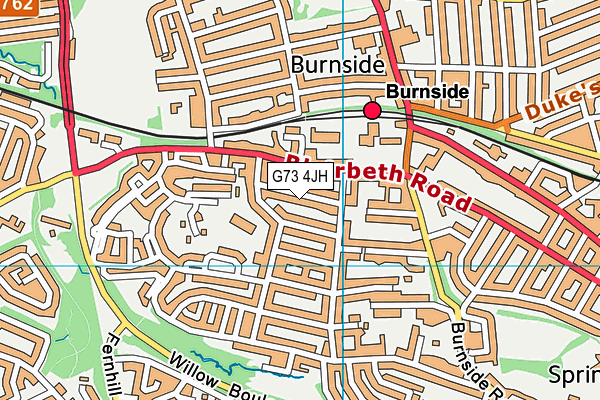 G73 4JH map - OS VectorMap District (Ordnance Survey) G73 4JH map - OS VectorMap District (Ordnance Survey)