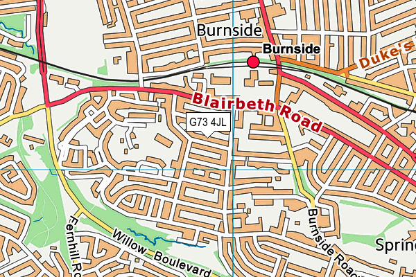 G73 4JL map - OS VectorMap District (Ordnance Survey) G73 4JL map - OS VectorMap District (Ordnance Survey)