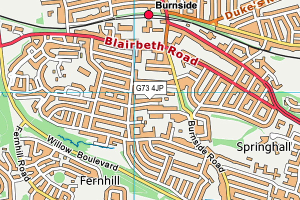 G73 4JP map - OS VectorMap District (Ordnance Survey) G73 4JP map - OS VectorMap District (Ordnance Survey)