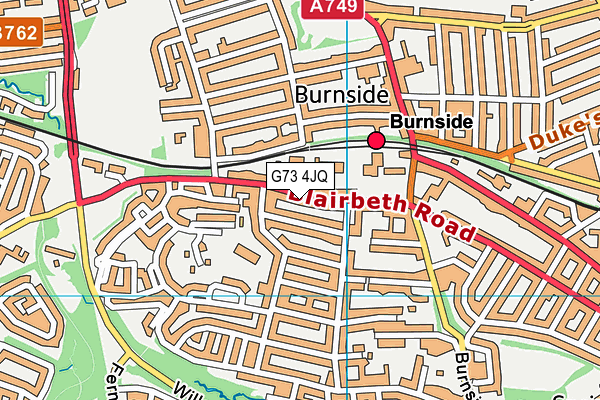 G73 4JQ map - OS VectorMap District (Ordnance Survey) G73 4JQ map - OS VectorMap District (Ordnance Survey)