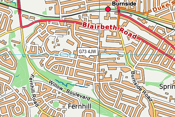 G73 4JW map - OS VectorMap District (Ordnance Survey) G73 4JW map - OS VectorMap District (Ordnance Survey)