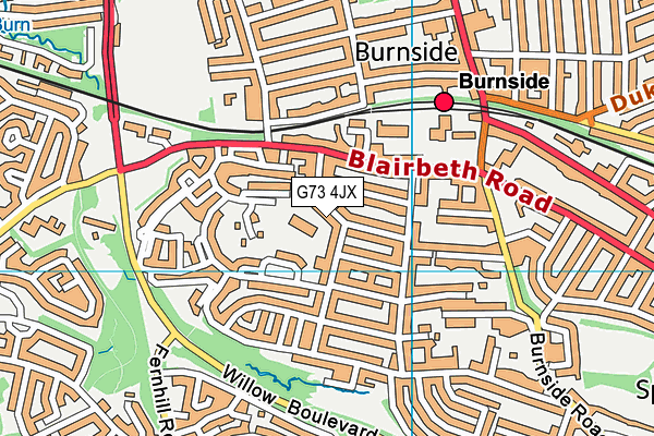 G73 4JX map - OS VectorMap District (Ordnance Survey) G73 4JX map - OS VectorMap District (Ordnance Survey)