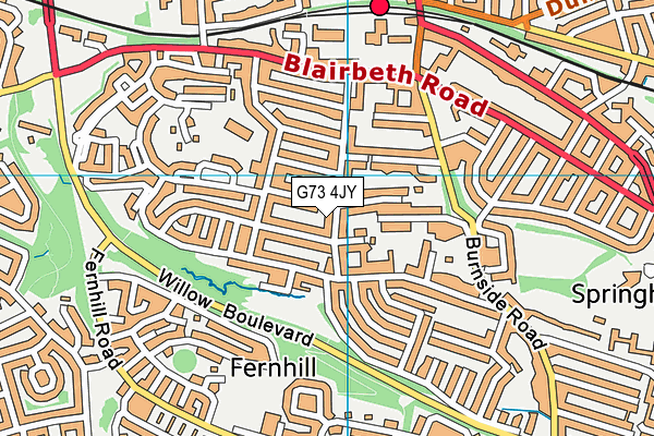 G73 4JY map - OS VectorMap District (Ordnance Survey) G73 4JY map - OS VectorMap District (Ordnance Survey)