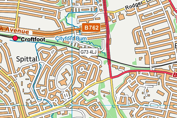 G73 4LJ map - OS VectorMap District (Ordnance Survey) G73 4LJ map - OS VectorMap District (Ordnance Survey)