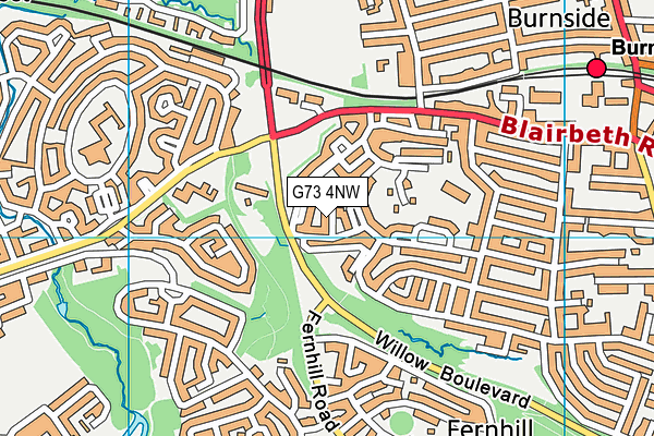 G73 4NW map - OS VectorMap District (Ordnance Survey) G73 4NW map - OS VectorMap District (Ordnance Survey)