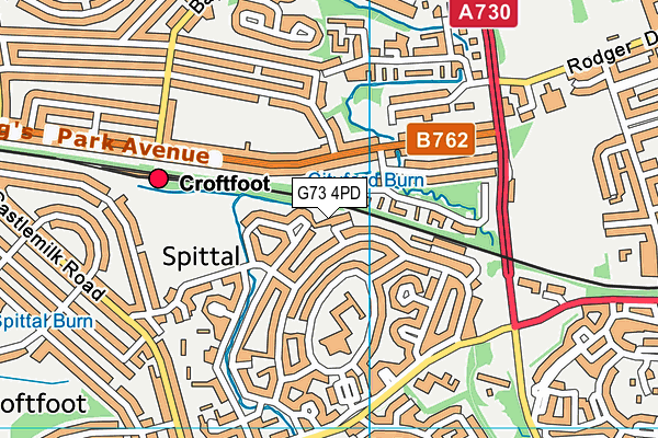 G73 4PD map - OS VectorMap District (Ordnance Survey) G73 4PD map - OS VectorMap District (Ordnance Survey)
