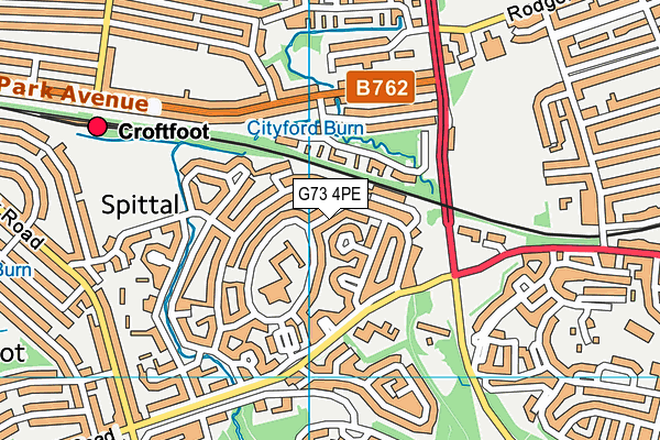 G73 4PE map - OS VectorMap District (Ordnance Survey)