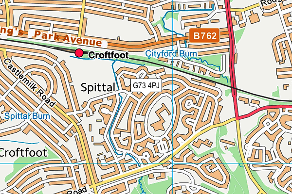G73 4PJ map - OS VectorMap District (Ordnance Survey) G73 4PJ map - OS VectorMap District (Ordnance Survey)