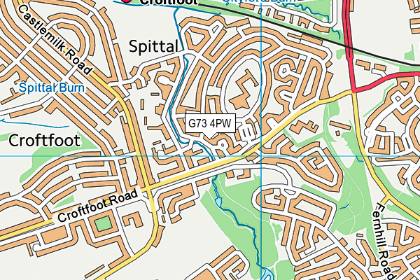 G73 4PW map - OS VectorMap District (Ordnance Survey) G73 4PW map - OS VectorMap District (Ordnance Survey)