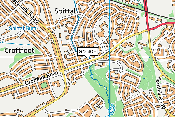 G73 4QE map - OS VectorMap District (Ordnance Survey) G73 4QE map - OS VectorMap District (Ordnance Survey)