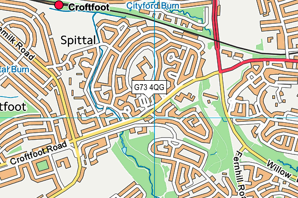 G73 4QG map - OS VectorMap District (Ordnance Survey) G73 4QG map - OS VectorMap District (Ordnance Survey)