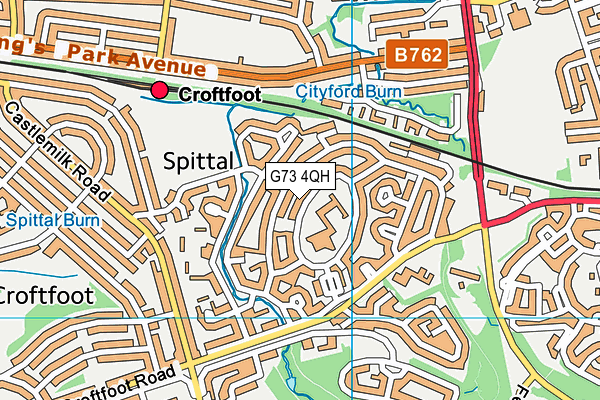 G73 4QH map - OS VectorMap District (Ordnance Survey) G73 4QH map - OS VectorMap District (Ordnance Survey)
