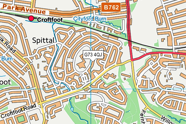 G73 4QJ map - OS VectorMap District (Ordnance Survey) G73 4QJ map - OS VectorMap District (Ordnance Survey)