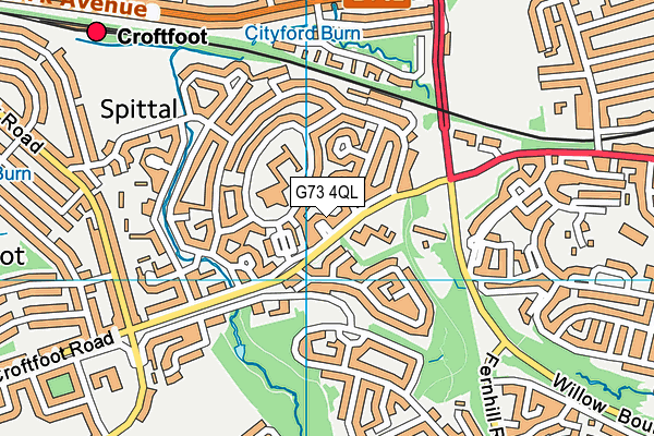 G73 4QL map - OS VectorMap District (Ordnance Survey) G73 4QL map - OS VectorMap District (Ordnance Survey)