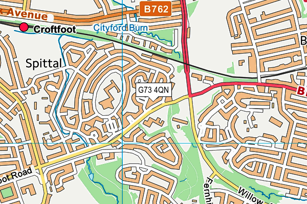 G73 4QN map - OS VectorMap District (Ordnance Survey) G73 4QN map - OS VectorMap District (Ordnance Survey)
