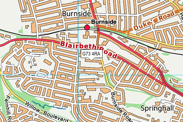 G73 4RA map - OS VectorMap District (Ordnance Survey) G73 4RA map - OS VectorMap District (Ordnance Survey)