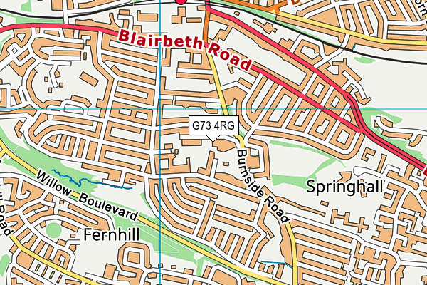 G73 4RG map - OS VectorMap District (Ordnance Survey) G73 4RG map - OS VectorMap District (Ordnance Survey)