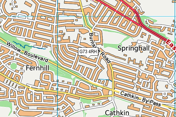 G73 4RH map - OS VectorMap District (Ordnance Survey) G73 4RH map - OS VectorMap District (Ordnance Survey)