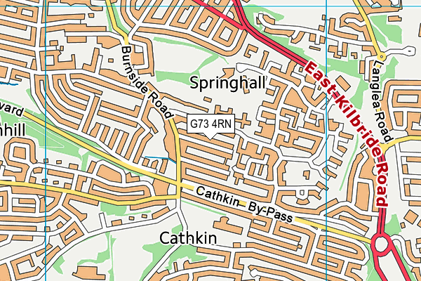 G73 4RN map - OS VectorMap District (Ordnance Survey) G73 4RN map - OS VectorMap District (Ordnance Survey)