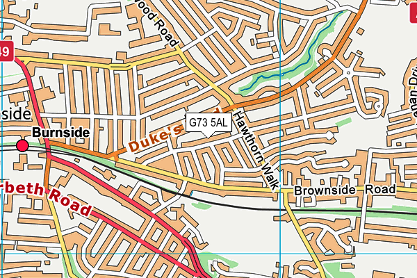 G73 5AL map - OS VectorMap District (Ordnance Survey) G73 5AL map - OS VectorMap District (Ordnance Survey)