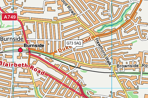 G73 5AQ map - OS VectorMap District (Ordnance Survey) G73 5AQ map - OS VectorMap District (Ordnance Survey)