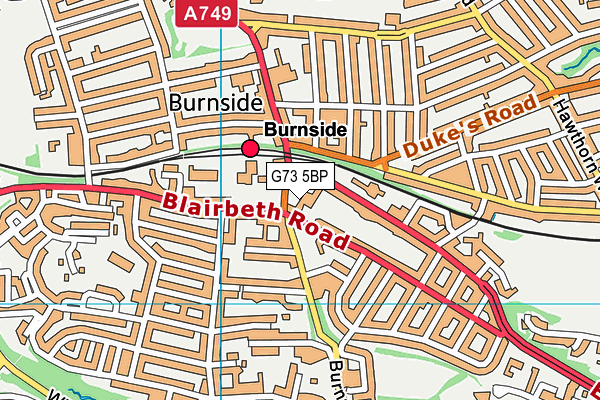 G73 5BP map - OS VectorMap District (Ordnance Survey) G73 5BP map - OS VectorMap District (Ordnance Survey)