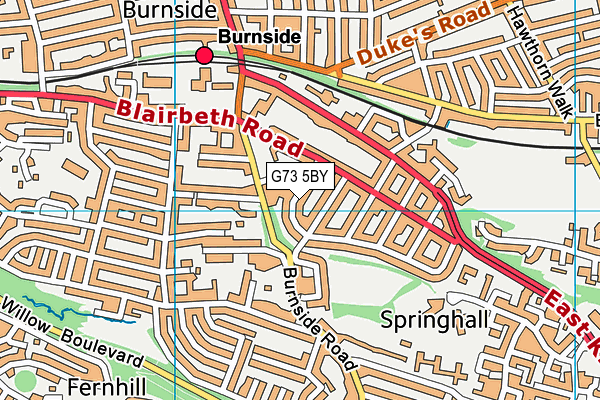 G73 5BY map - OS VectorMap District (Ordnance Survey) G73 5BY map - OS VectorMap District (Ordnance Survey)