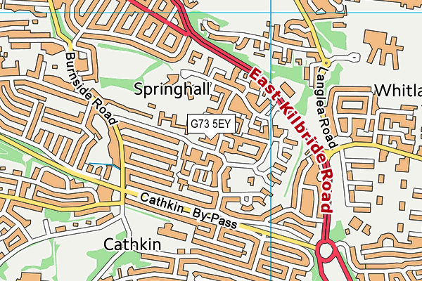 G73 5EY map - OS VectorMap District (Ordnance Survey)