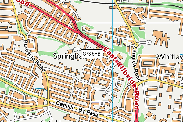 G73 5HB map - OS VectorMap District (Ordnance Survey)