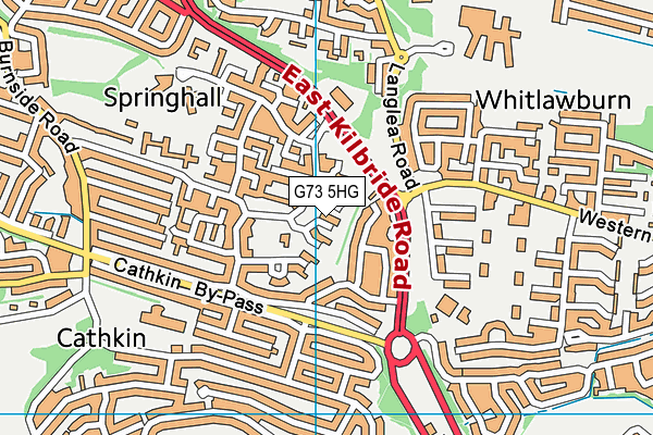 G73 5HG map - OS VectorMap District (Ordnance Survey)