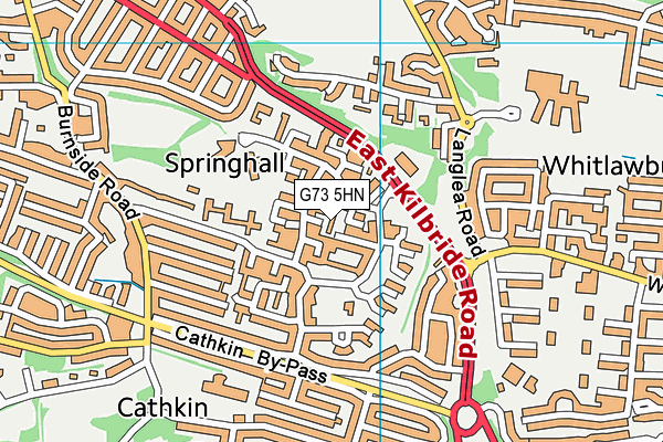 G73 5HN map - OS VectorMap District (Ordnance Survey)