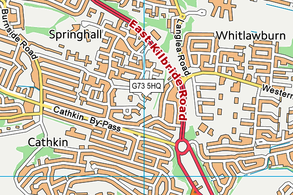 G73 5HQ map - OS VectorMap District (Ordnance Survey)