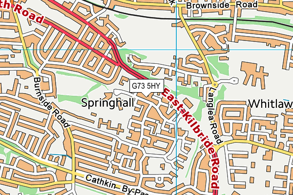 G73 5HY map - OS VectorMap District (Ordnance Survey)