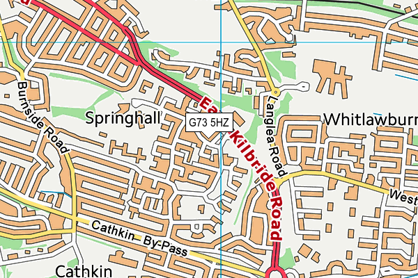 G73 5HZ map - OS VectorMap District (Ordnance Survey)