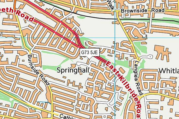 G73 5JE map - OS VectorMap District (Ordnance Survey) G73 5JE map - OS VectorMap District (Ordnance Survey)