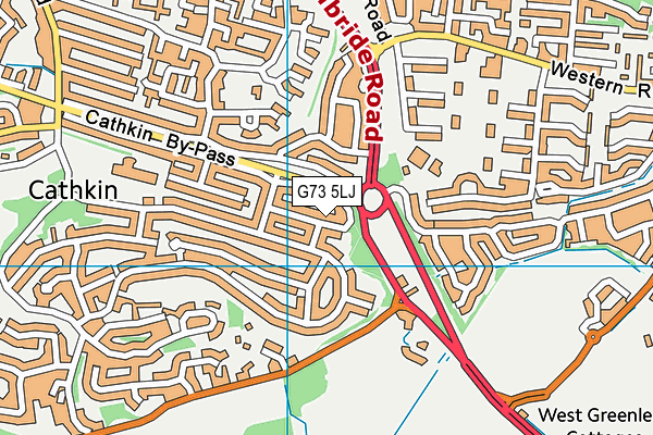 G73 5LJ map - OS VectorMap District (Ordnance Survey)