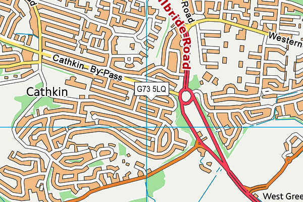 G73 5LQ map - OS VectorMap District (Ordnance Survey)