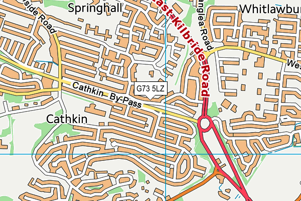 G73 5LZ map - OS VectorMap District (Ordnance Survey)
