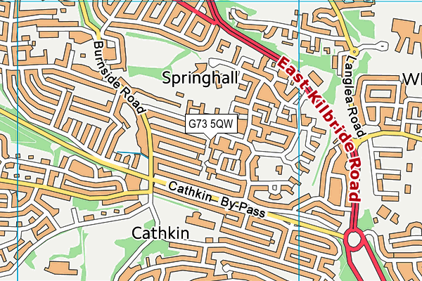 G73 5QW map - OS VectorMap District (Ordnance Survey) G73 5QW map - OS VectorMap District (Ordnance Survey)