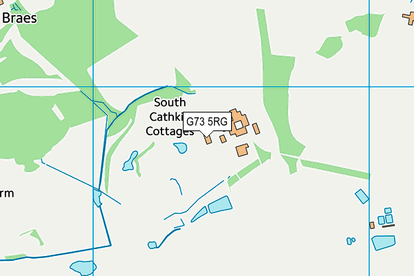 G73 5RG map - OS VectorMap District (Ordnance Survey)