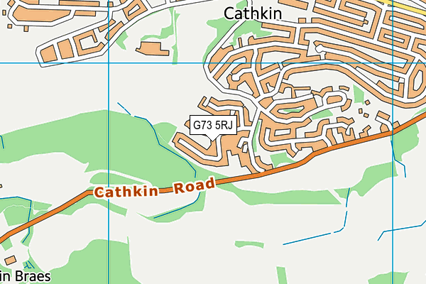 G73 5RJ map - OS VectorMap District (Ordnance Survey) G73 5RJ map - OS VectorMap District (Ordnance Survey)