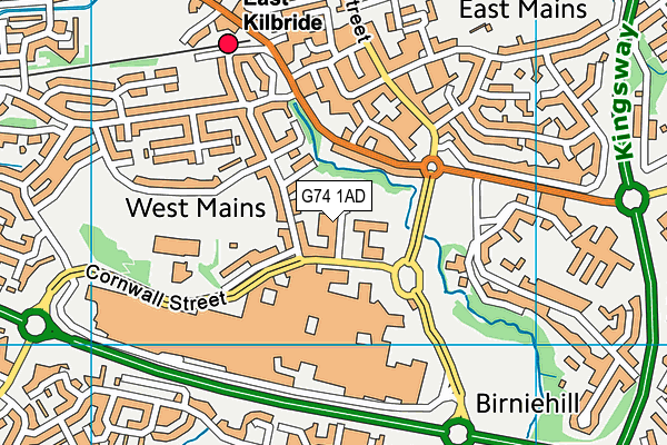 G74 1AD map - OS VectorMap District (Ordnance Survey) G74 1AD map - OS VectorMap District (Ordnance Survey)