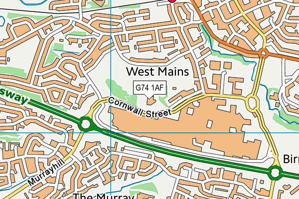 G74 1AF map - OS VectorMap District (Ordnance Survey) G74 1AF map - OS VectorMap District (Ordnance Survey)