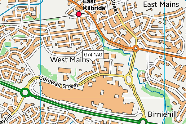 G74 1AG map - OS VectorMap District (Ordnance Survey) G74 1AG map - OS VectorMap District (Ordnance Survey)