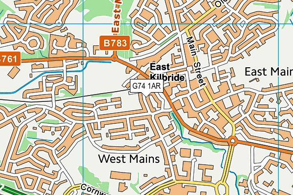 G74 1AR map - OS VectorMap District (Ordnance Survey) G74 1AR map - OS VectorMap District (Ordnance Survey)